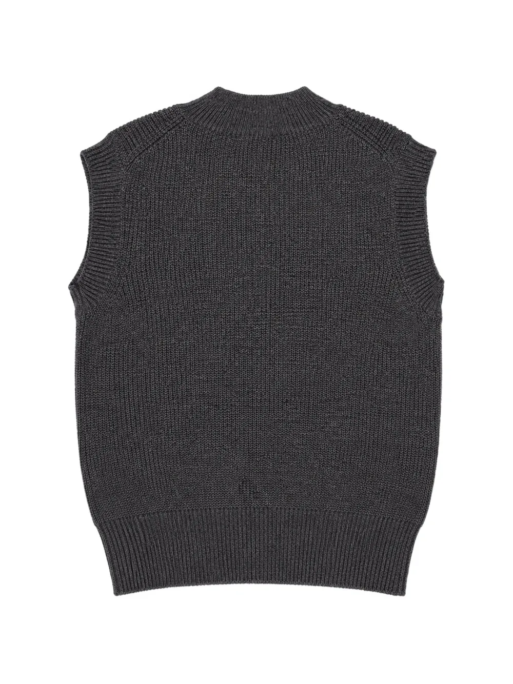 Paolo Pecora Kids V-neck knitted vest Grijs