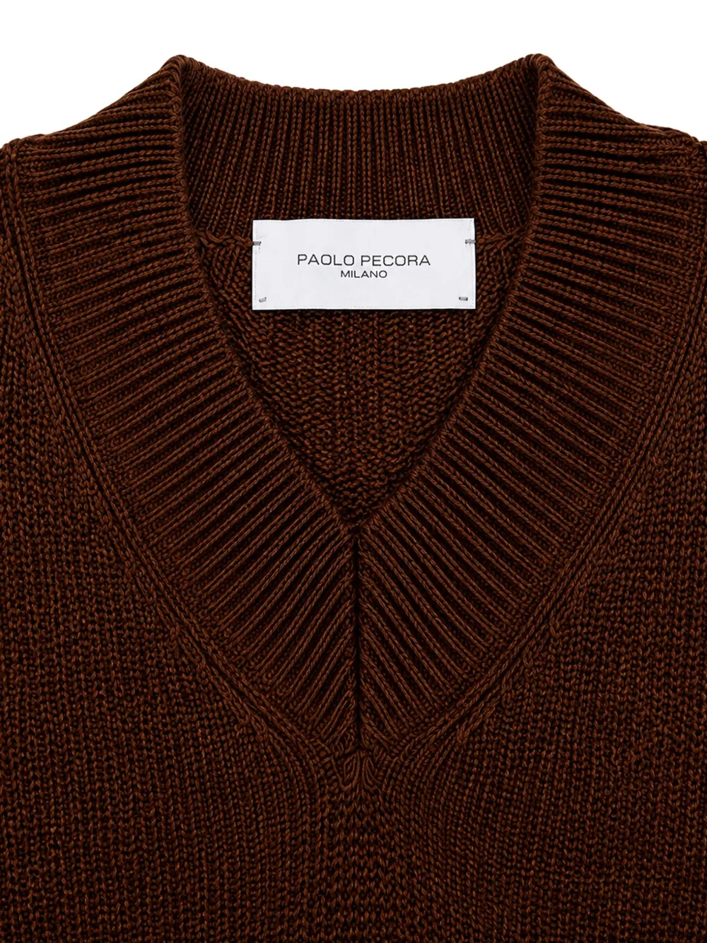Paolo Pecora Kids V-neck knitted vest Rood