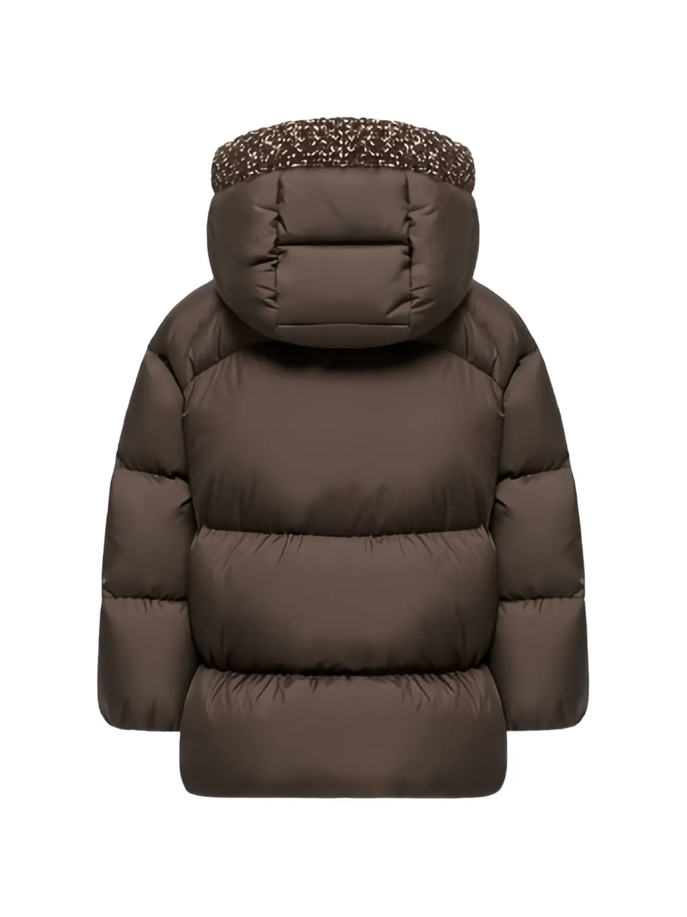 Moncler Enfant Duilla quilted hooded jacket Bruin