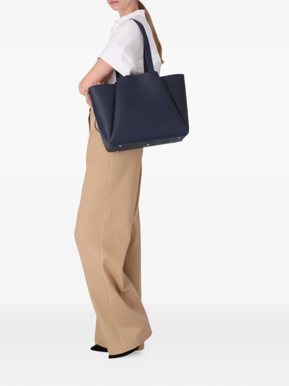 KAAI midi Pyramid leather tote bag