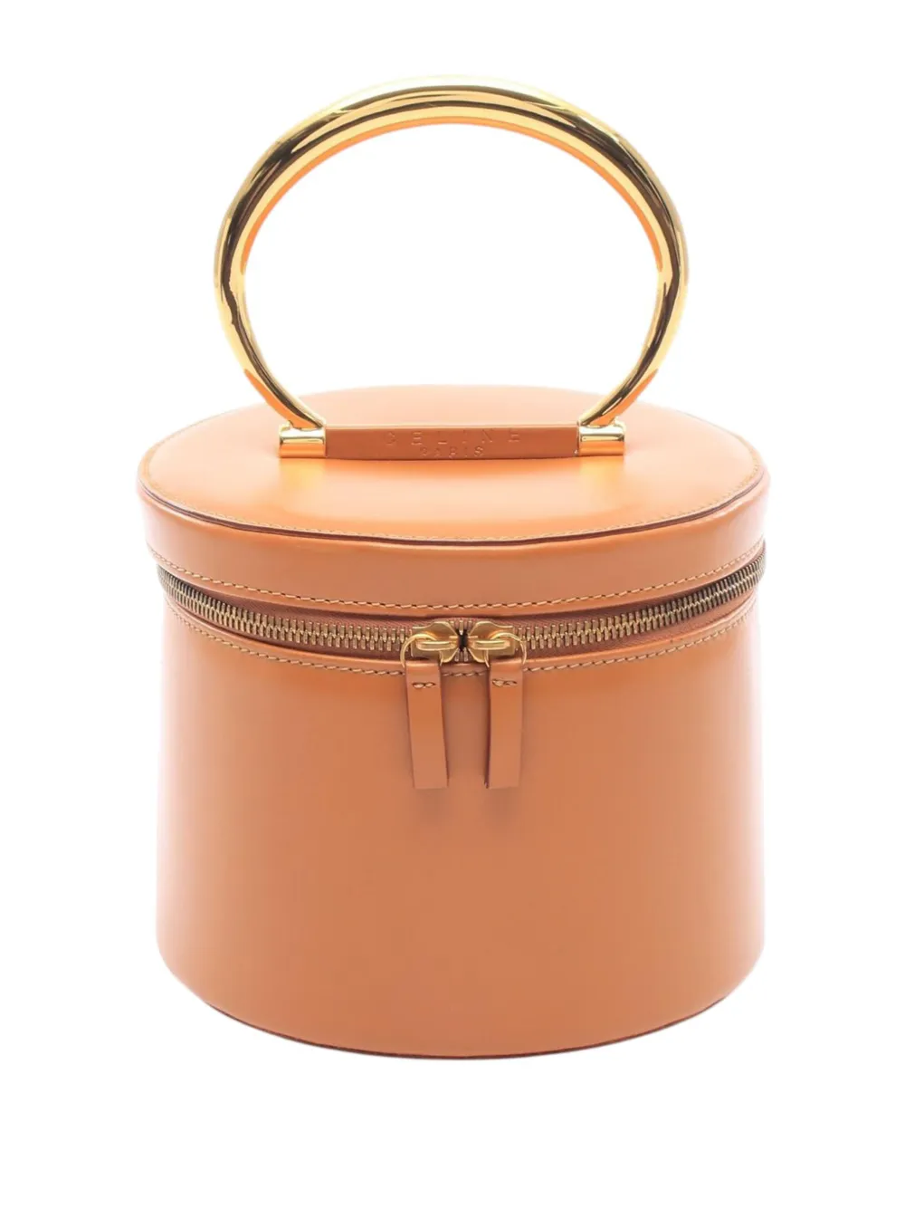 Celine Pre-Owned 20th Century Leather vanity bag - Braun