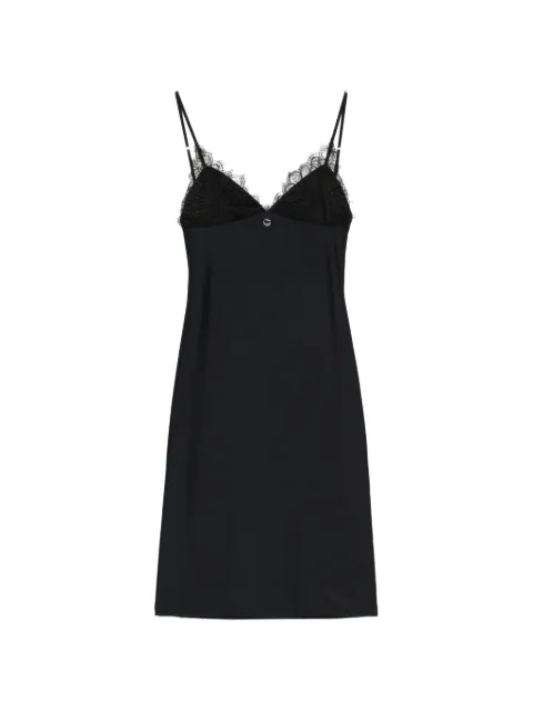 Coperni lace-trim spaghetti-strap midi dress