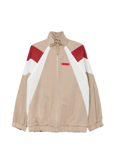 Lacoste colour-block logo-patch jacket