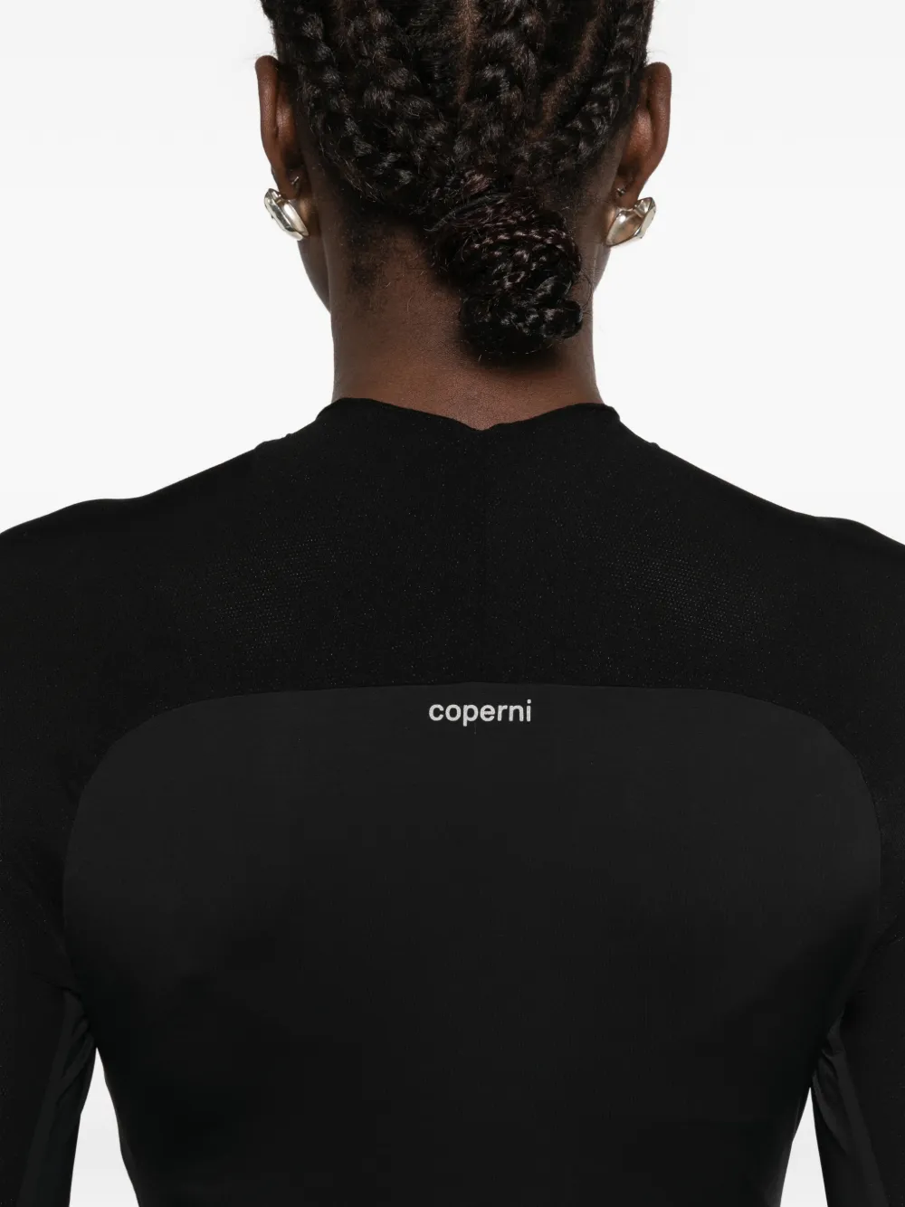 Coperni cut-out long-sleeve bodysuit Zwart