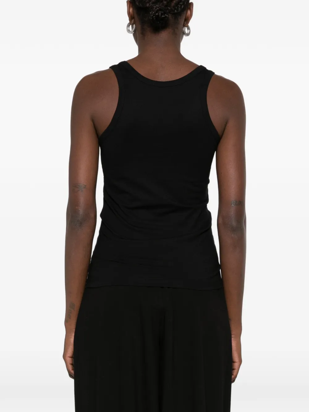 Coperni buckle-detail ribbed tank top Zwart