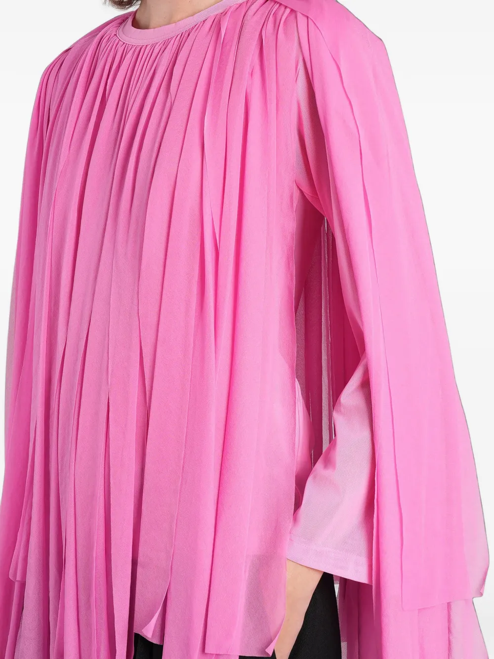 Comme Des Garçons fringe-detail blouse Roze
