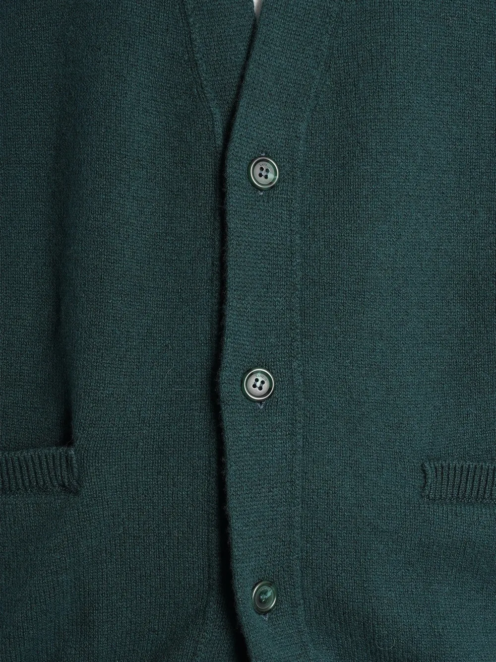 Laneus V-neck button-up cardigan Groen