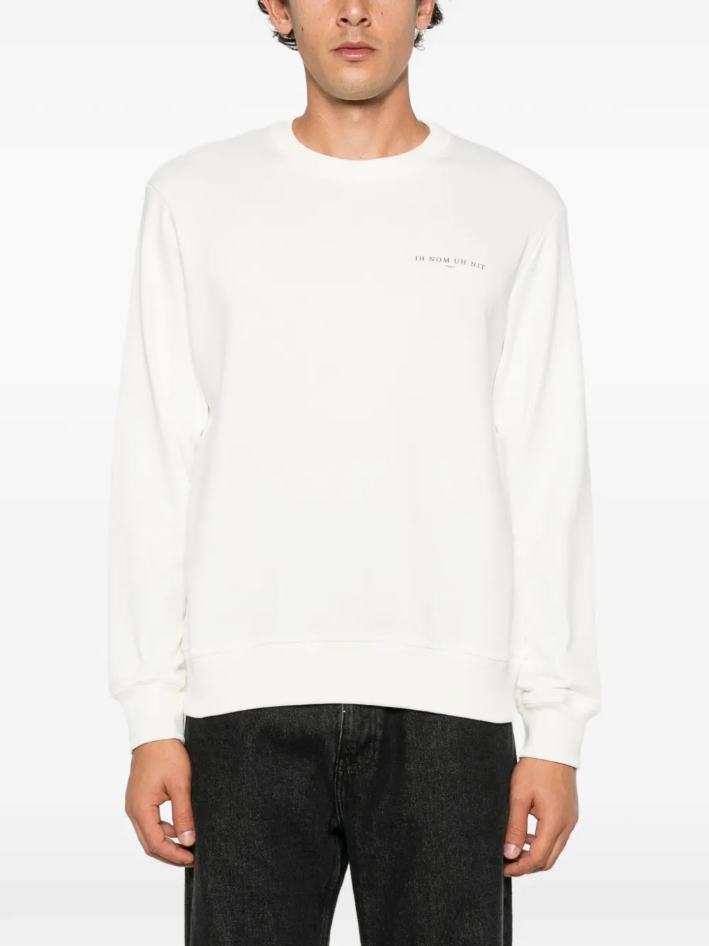 Ih Nom Uh Nit logo-print sweater Wit