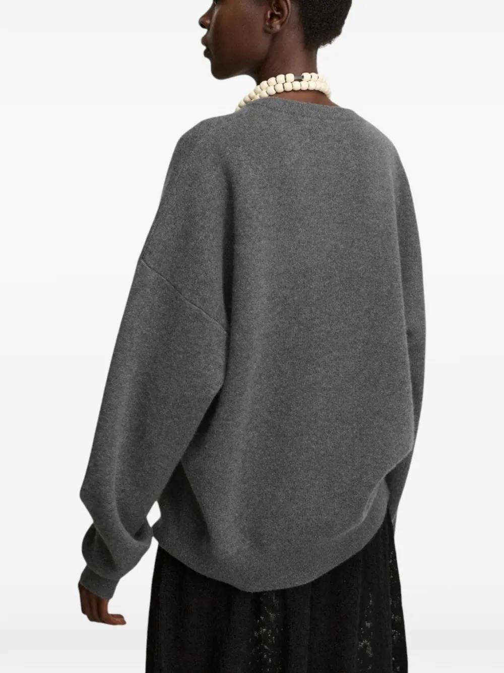 extreme cashmere Trompe cashmere sweater Grijs