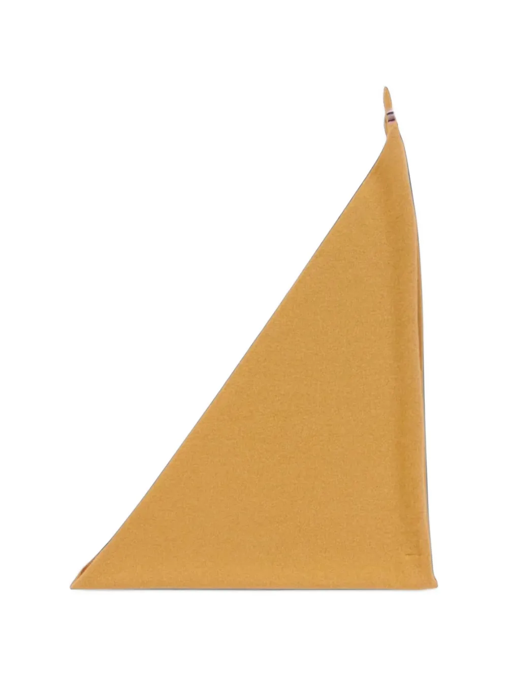 extreme cashmere fine-knit bandana scarf - Gelb