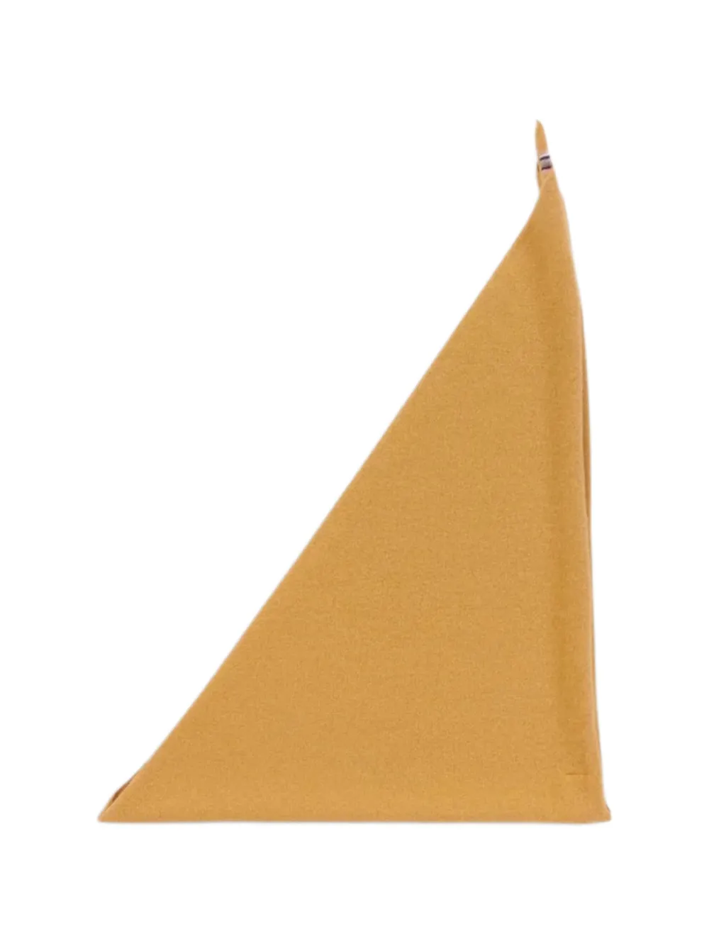 extreme cashmere fine-knit bandana scarf - Giallo