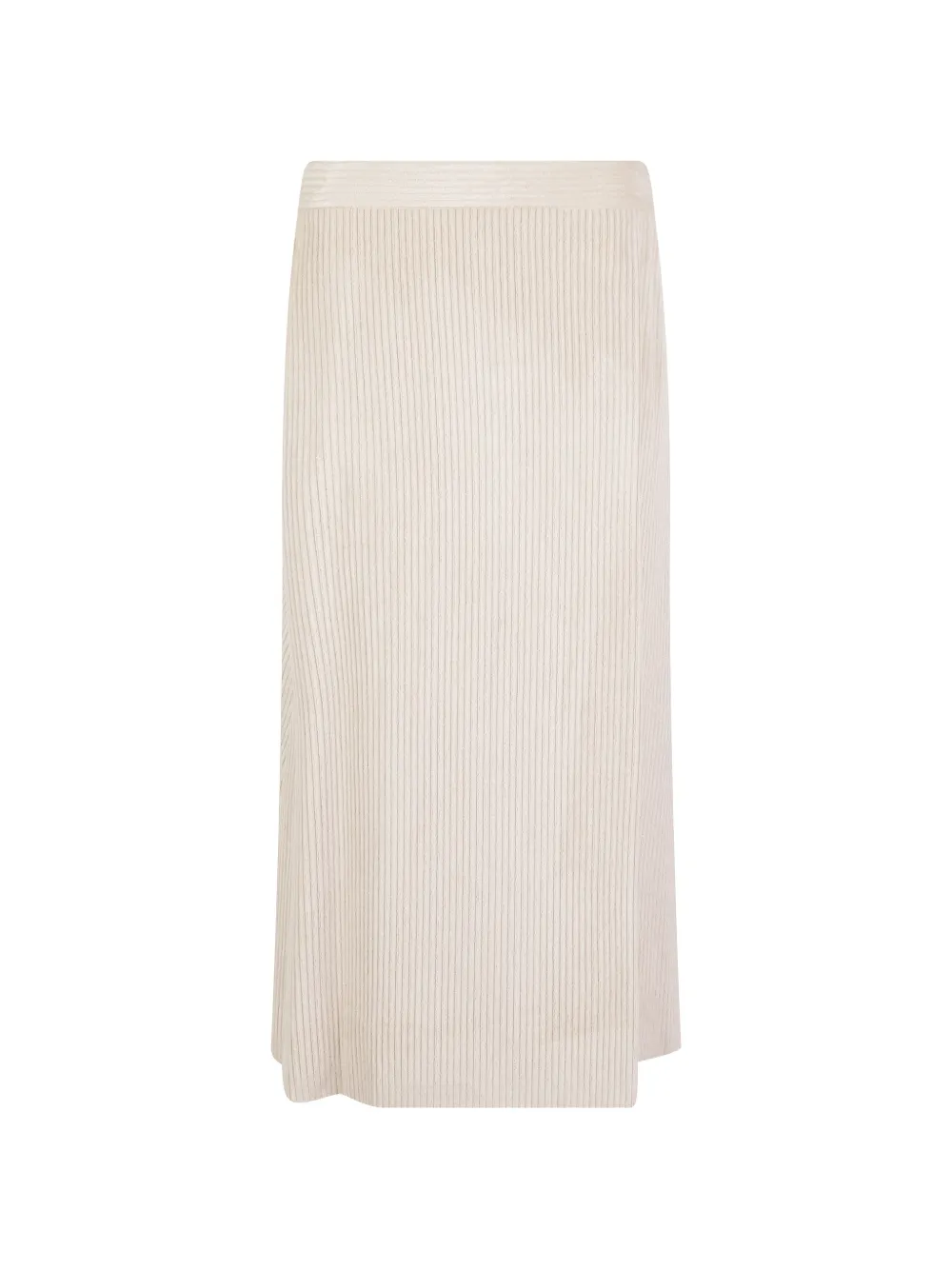 Peserico ribbed-knit skirt Beige