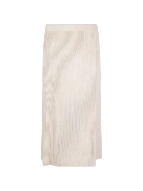 Peserico jupe en maille à design côtelé