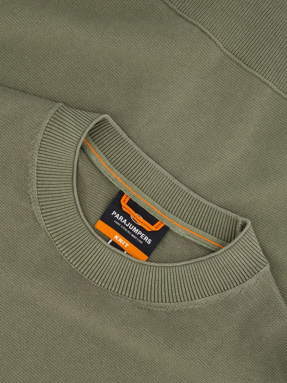 Parajumpers logo-patch crew-neck sweater Groen