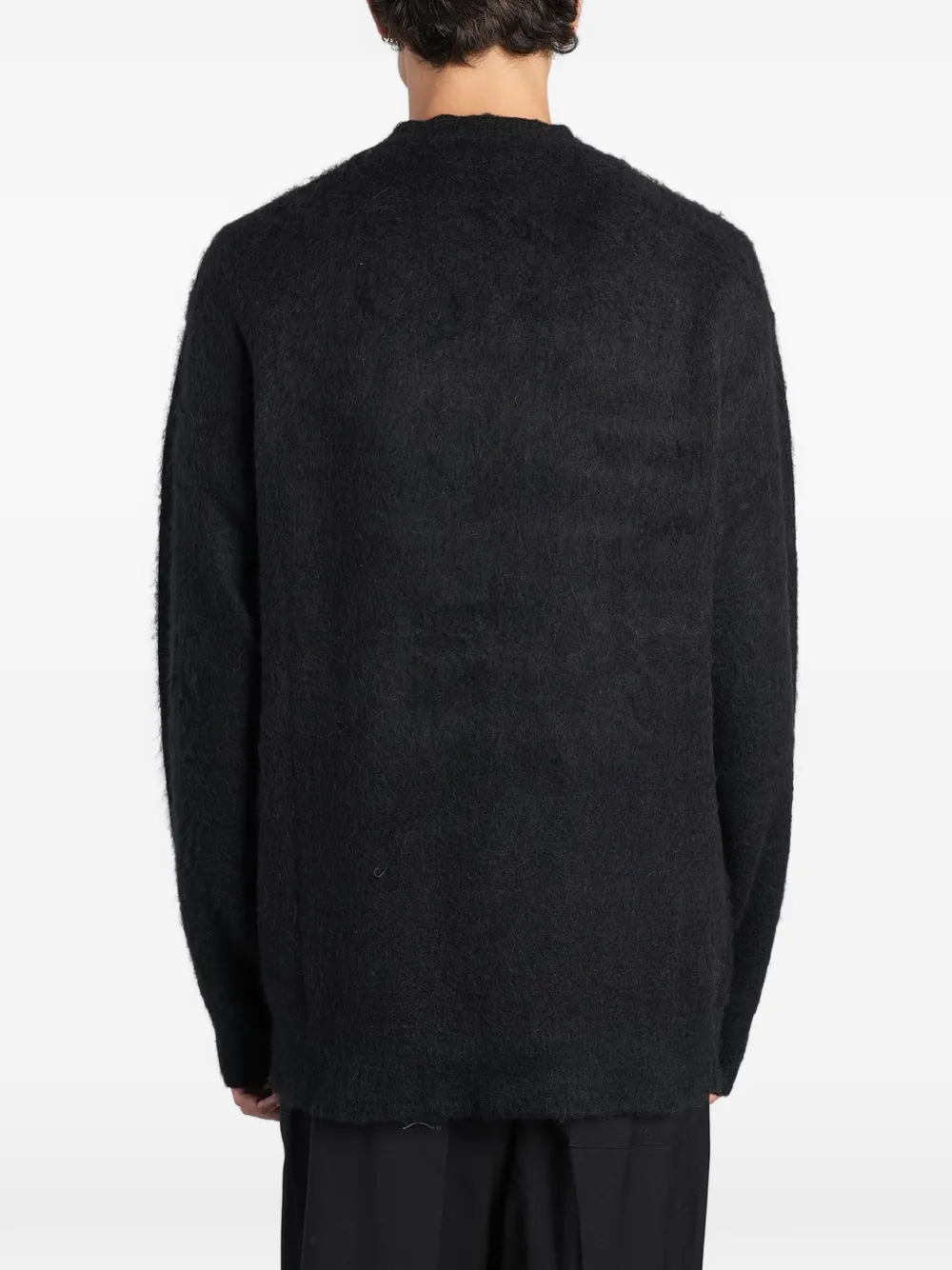 Laneus brushed-knit sweater Zwart