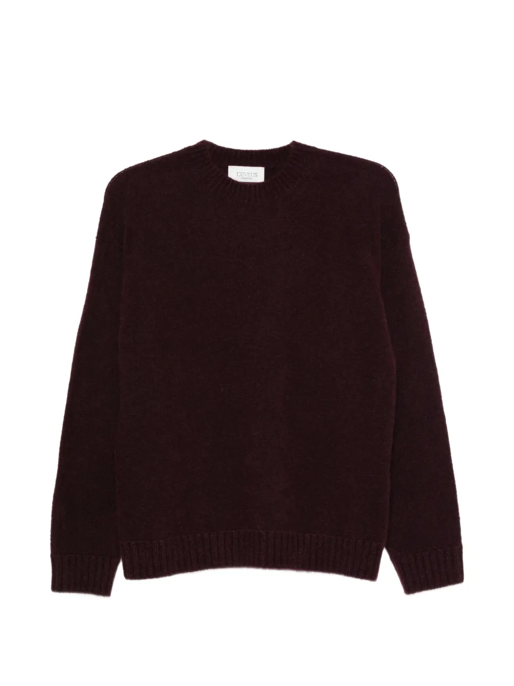 Laneus crew-neck ribbed-trim sweater Rood