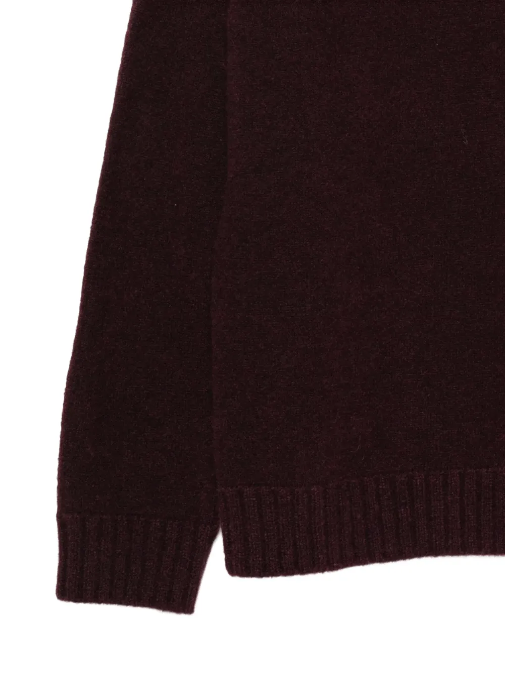 Laneus crew-neck ribbed-trim sweater Rood