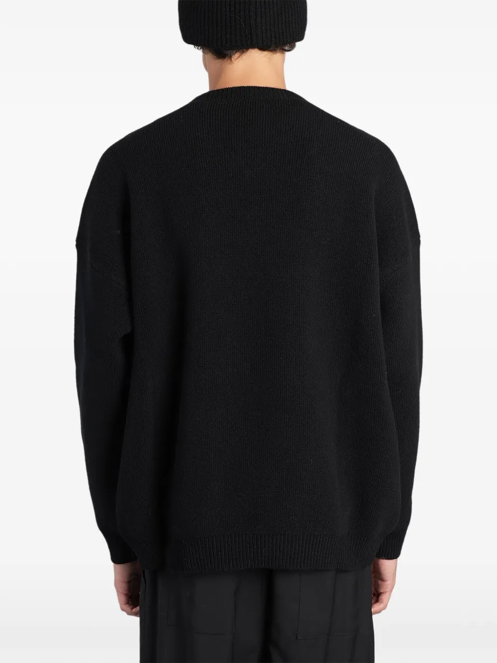 Laneus V-neck sweater Zwart