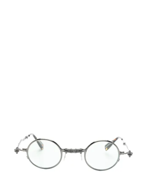Kuboraum round-frame gear-detail sunglasses