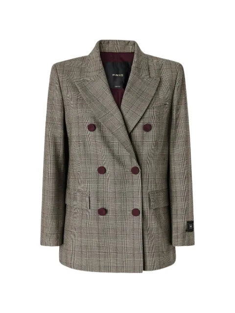 PINKO chaqueta a cuadros con doble botonadura
