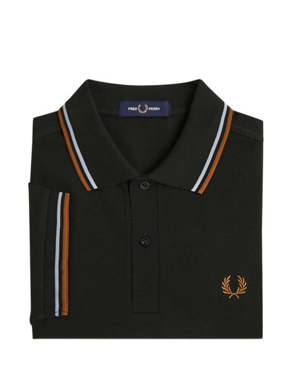 Fred Perry M3600 poloshirt met dubbele afwerking Zwart