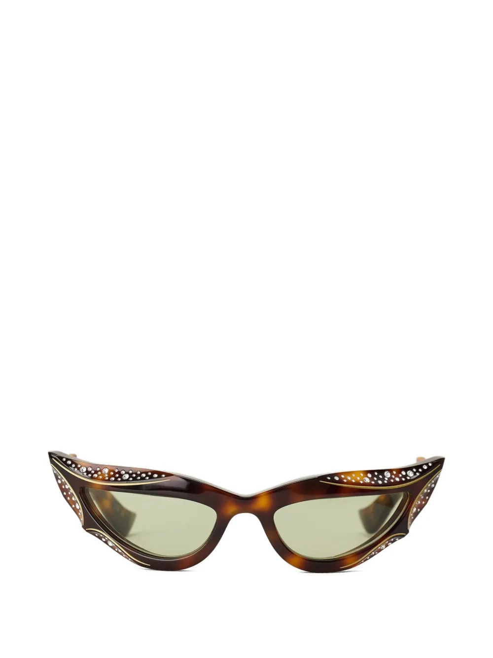 VALENTINO GARAVANI EYEWEAR VLogo crystal-embellished sunglasses Bruin