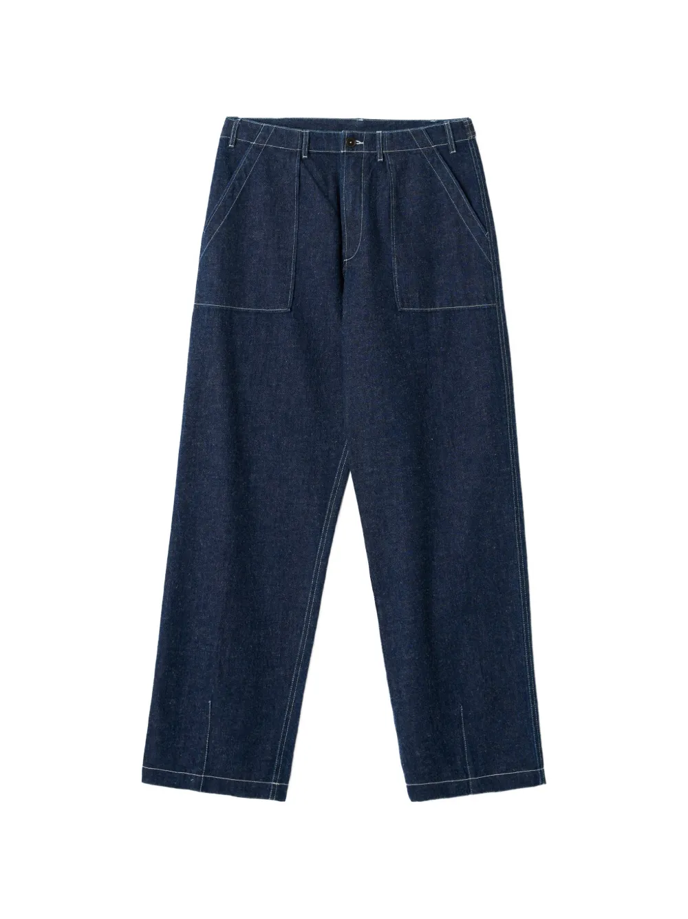 Universal Works Trooper contrast-stitch jeans - Blu