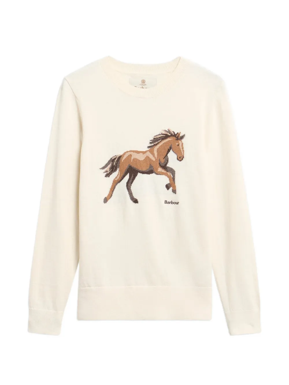 Barbour Homeswood trui met ronde hals Beige