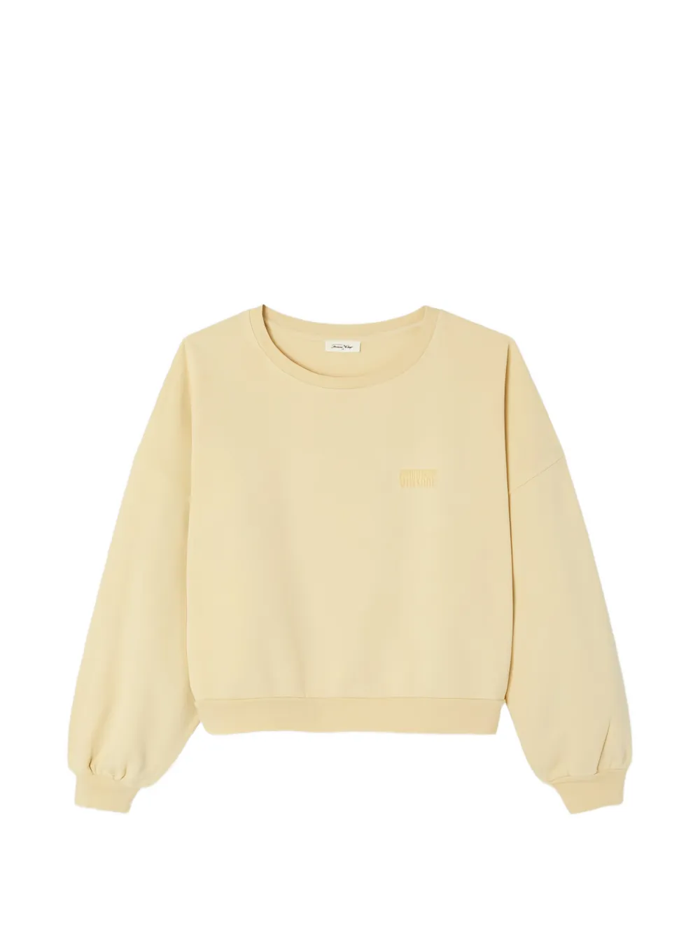 American Vintage Jitbay logo-print drop-shoulder sweatshirt - Gelb