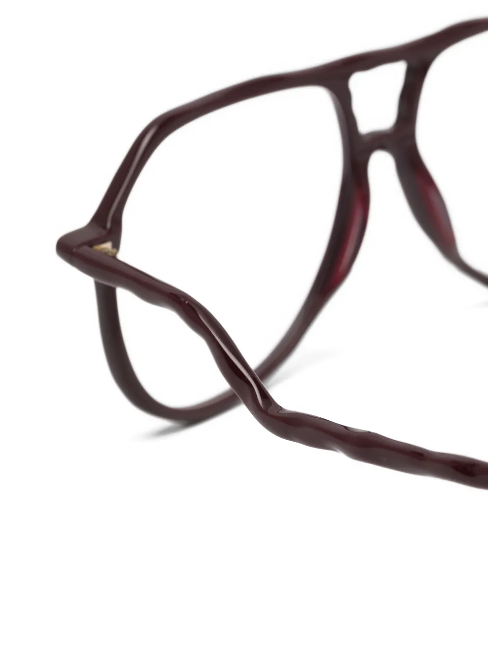 Kuboraum L10 pilot-frame glasses Rood