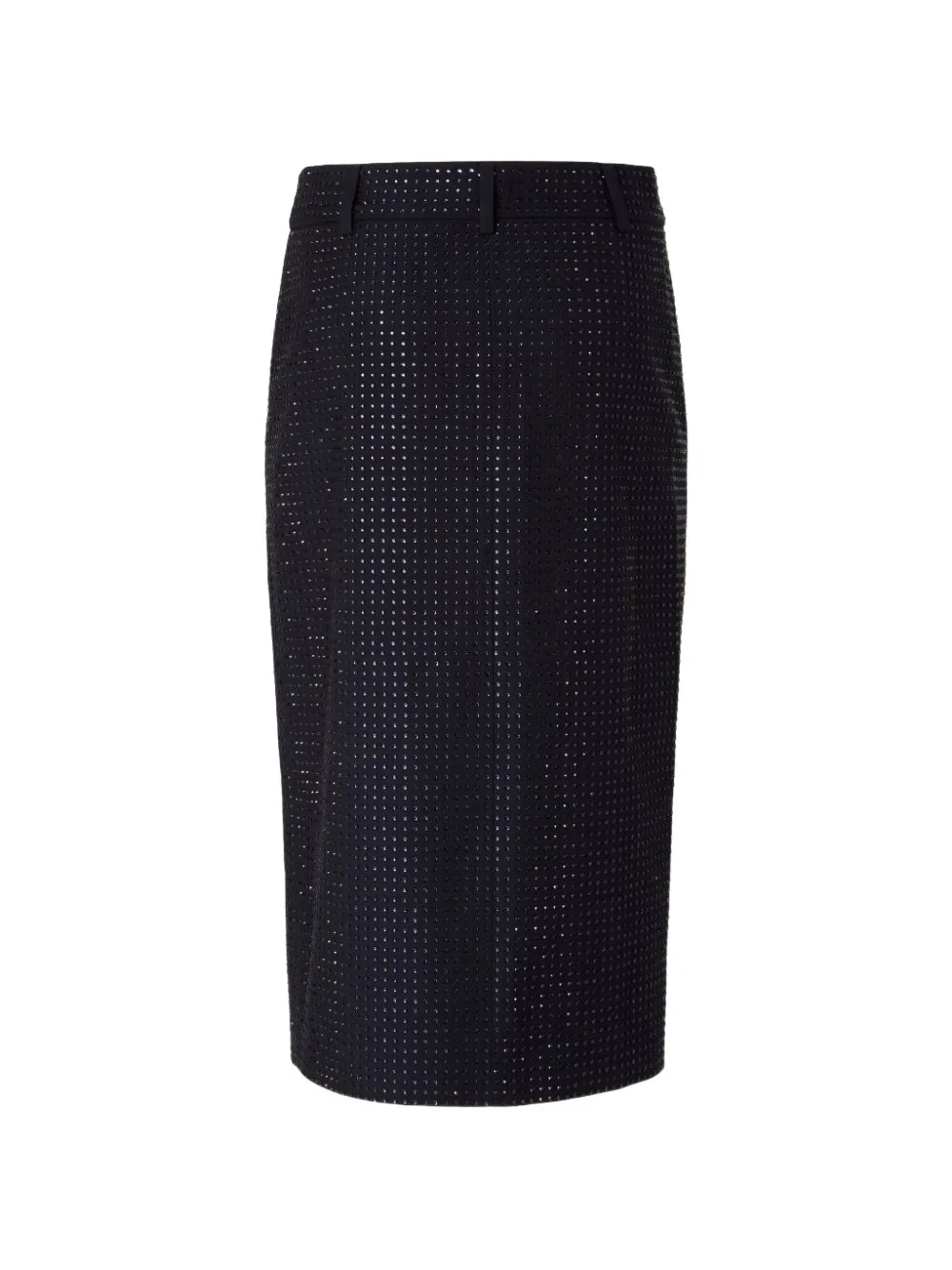 PINKO rhinestone-embellished wrap midi skirt - Blau