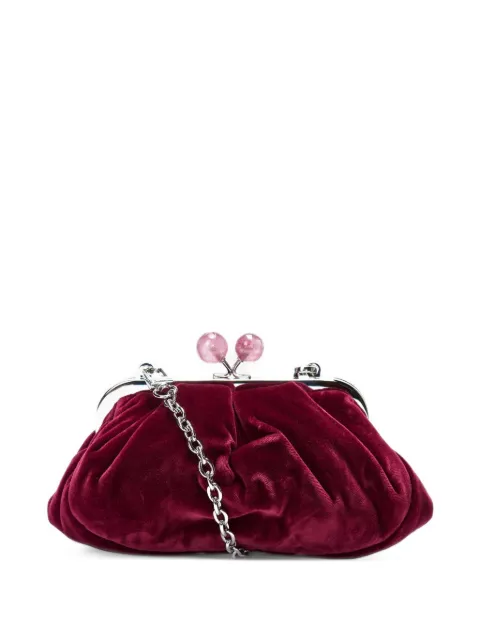 Weekend Max Mara Pasticcino velvet clutch bag