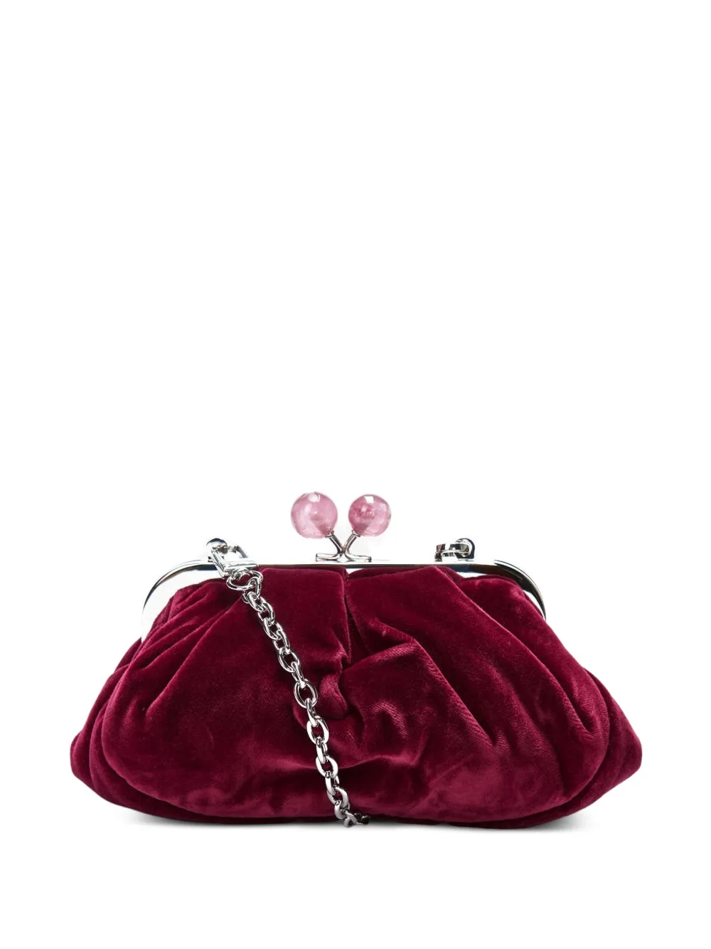 Weekend Max Mara Pasticcino velvet clutch bag - Rosso