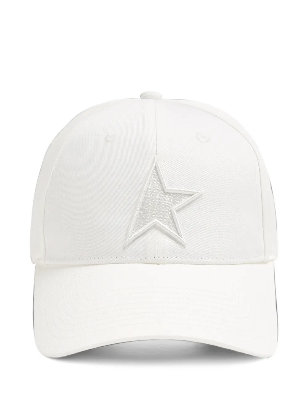 Golden Goose star-patch baseball cap - Bianco