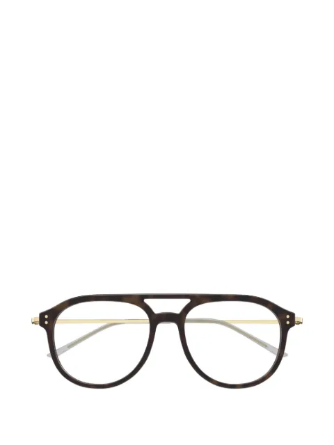 Gucci Eyewear tortoiseshell-effect navigator-frame glasses