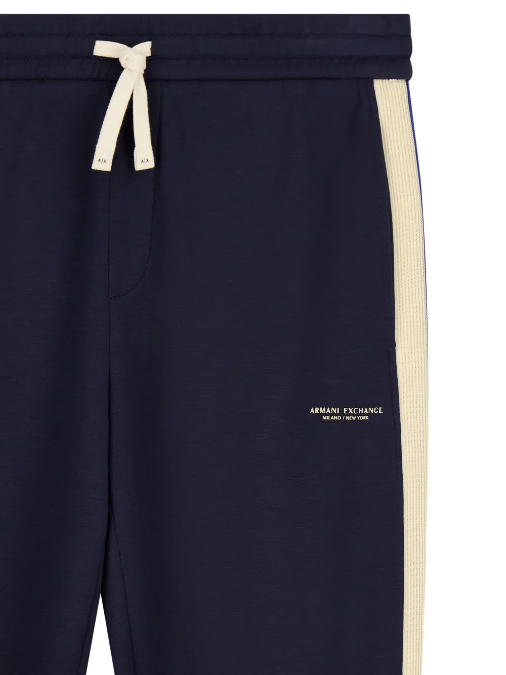 Armani Exchange Trainingsbroek met zijstreep Blauw