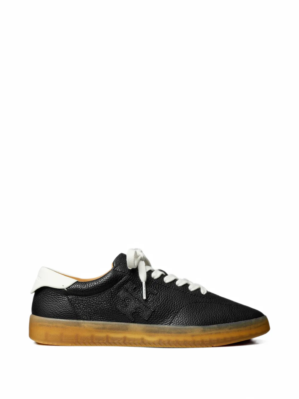 Tory Burch Phoenix tumbled leather sneakers - Schwarz