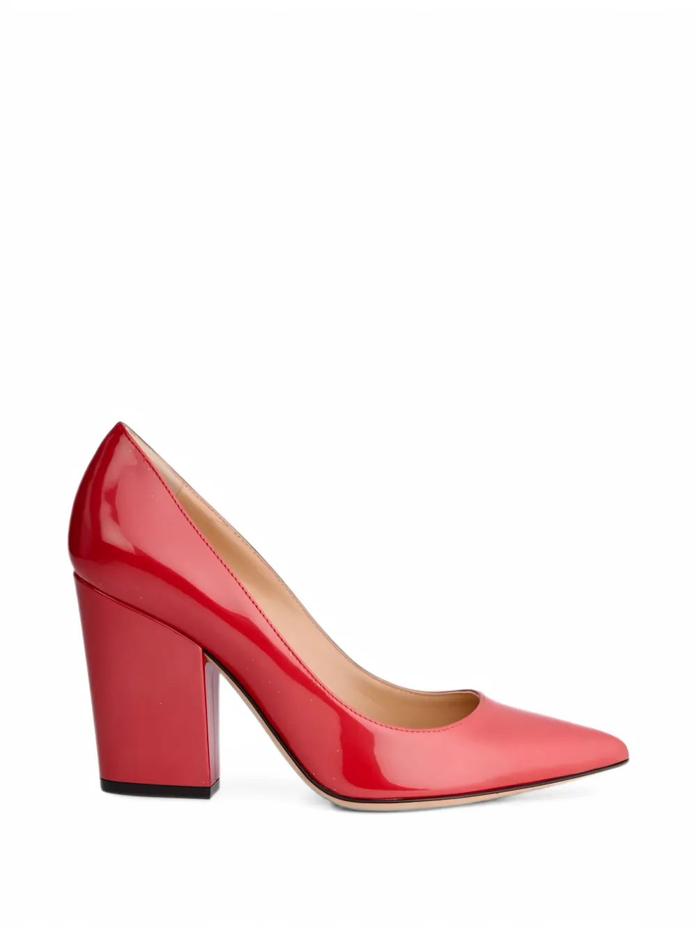 Sergio Rossi high leather pumps - Rouge