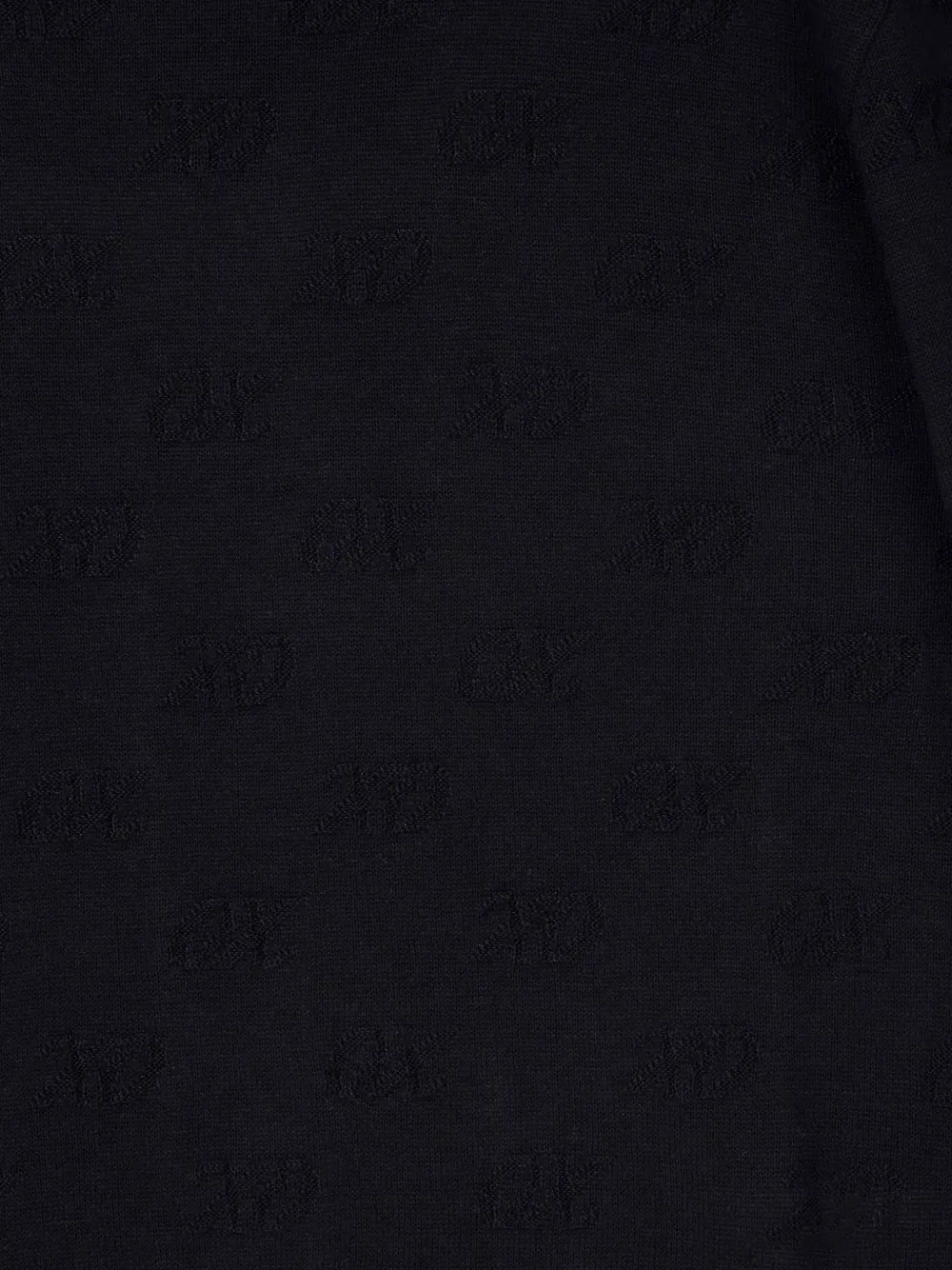 Armani Exchange Sweater met logo jacquard Zwart