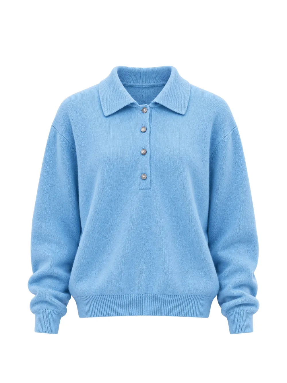 Low Classic Trui met polokraag en lange mouwen Blauw