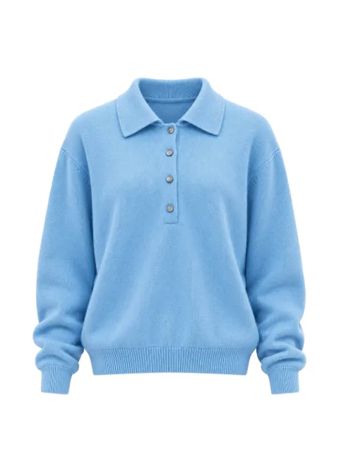 Low Classic polo-collar long-sleeve sweater