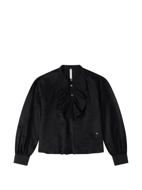 Renli Su ruffled-trim long-sleeve blouse
