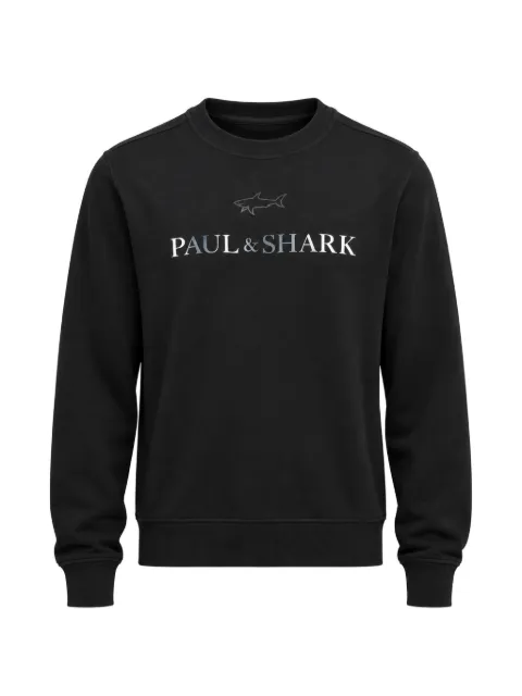 Paul & Shark logo-print long-sleeve sweatshirt