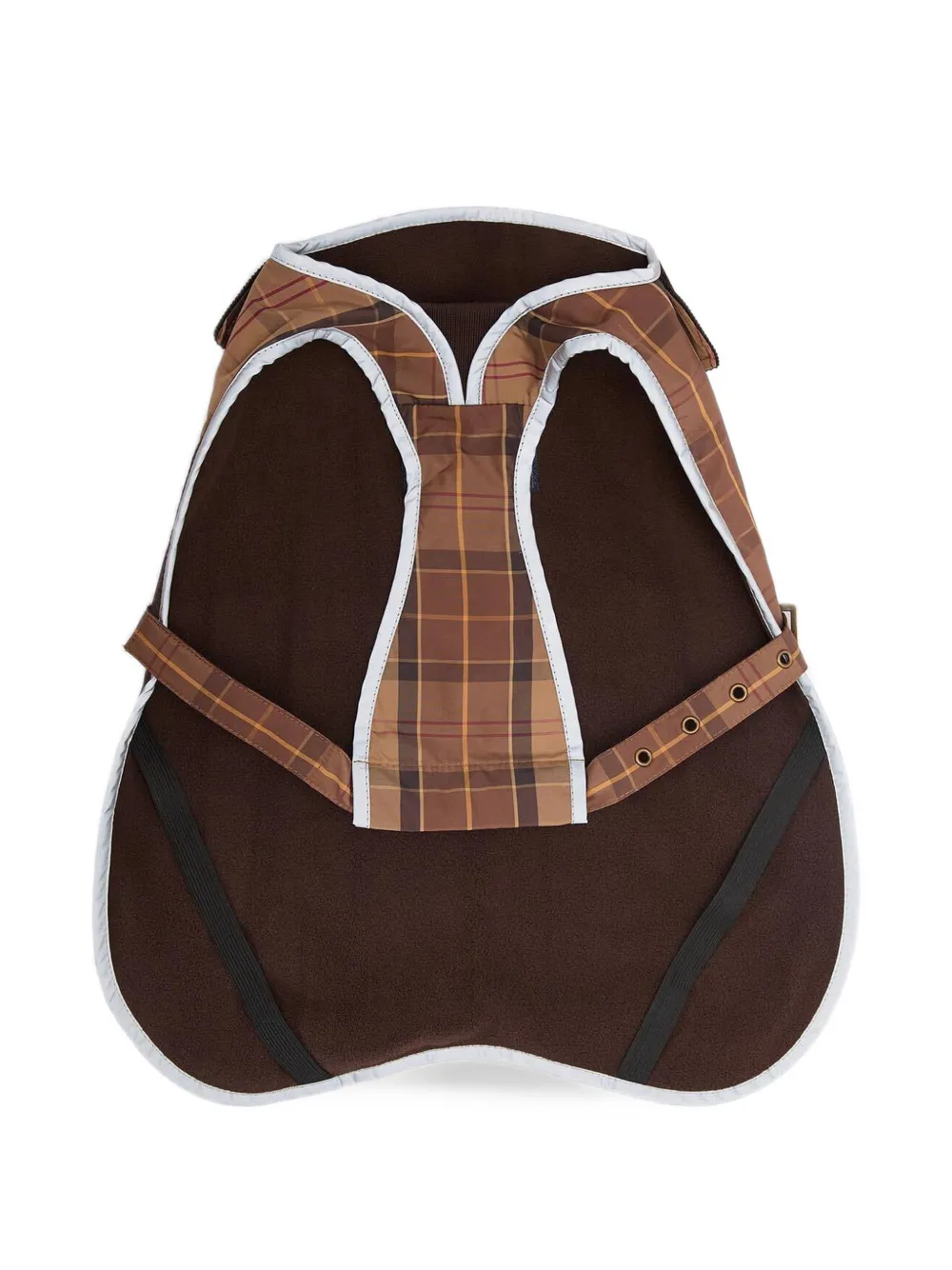 Barbour Waterdichte hondenjas met tartan-ruit Bruin