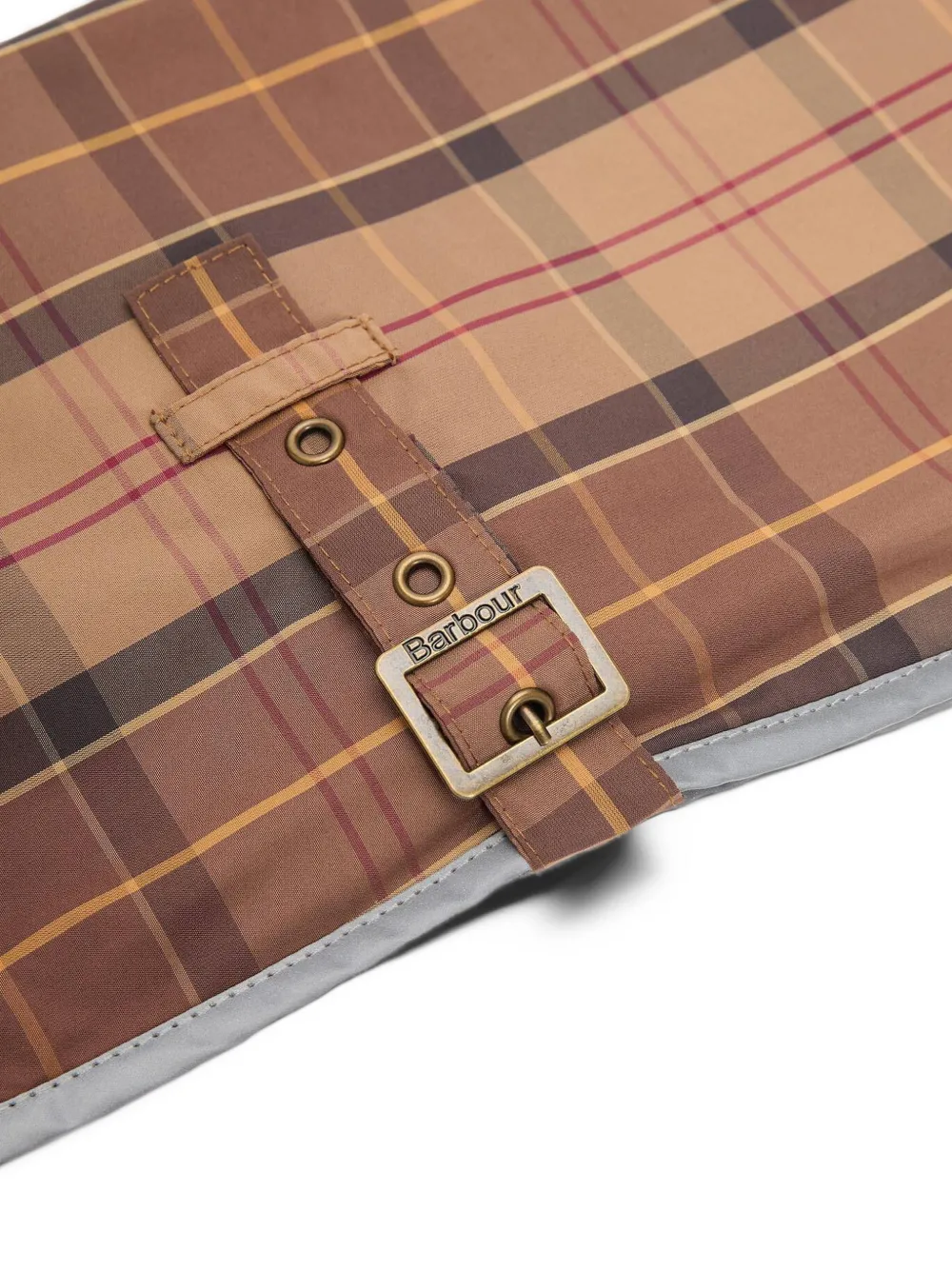 Barbour Waterdichte hondenjas met tartan-ruit Bruin