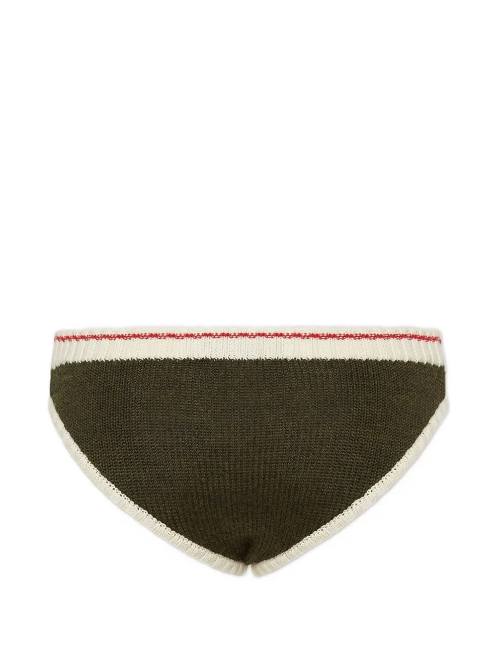 DSQUARED2 striped-trim knitted shorts Groen
