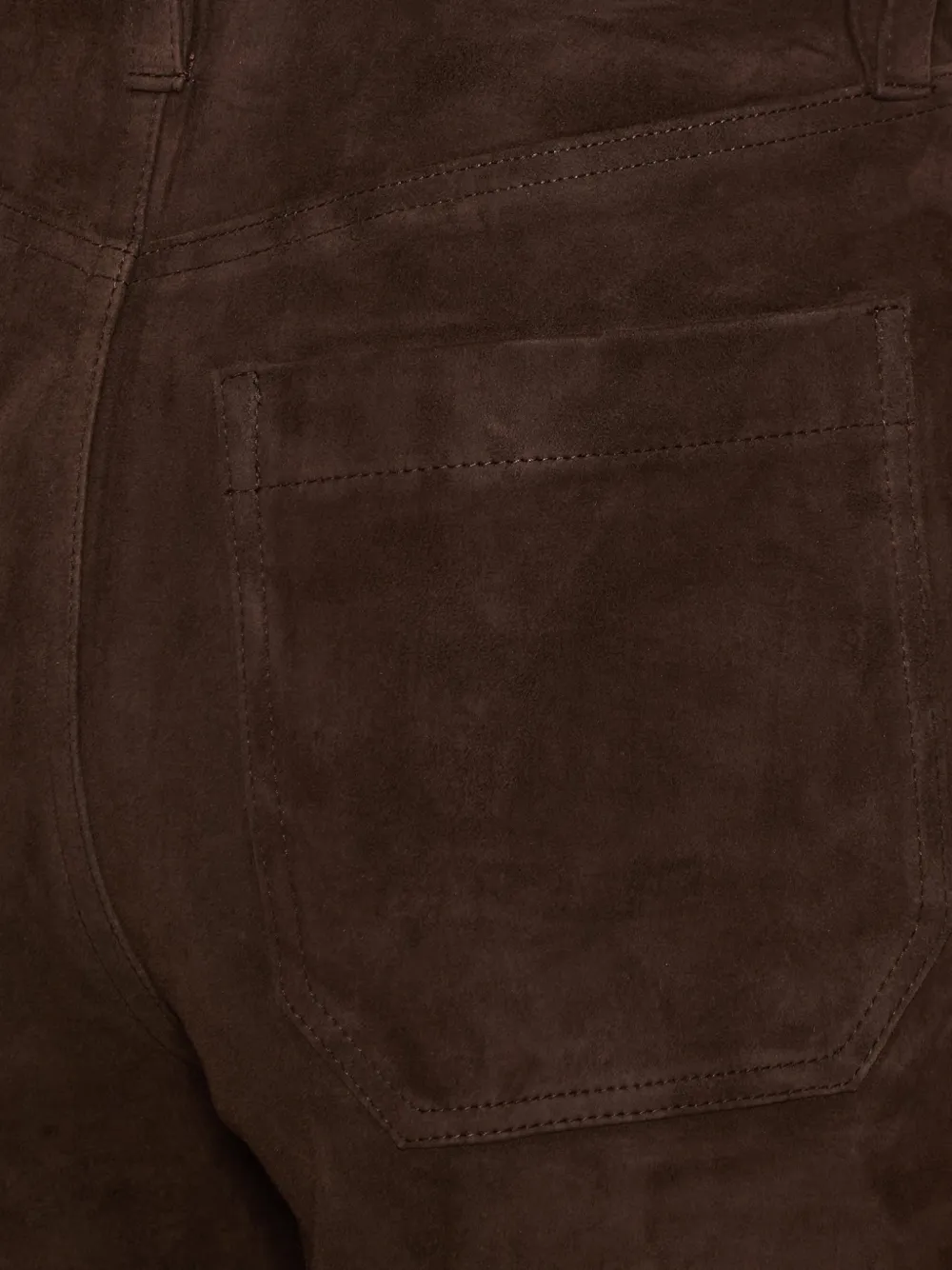 FRAME Le Slim Palazzo suede palazzo pants Bruin