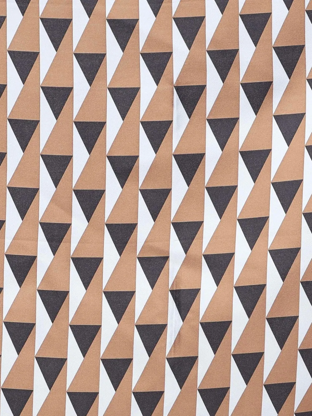 Max Mara Zijden sjaal met geometrische print Beige