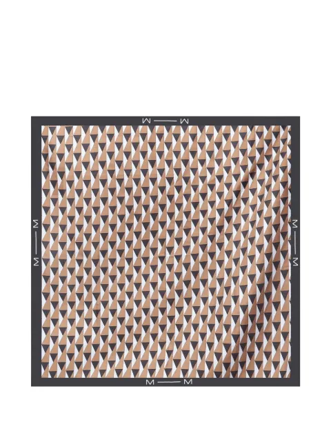 Max Mara mascada de seda con estampado geométrico
