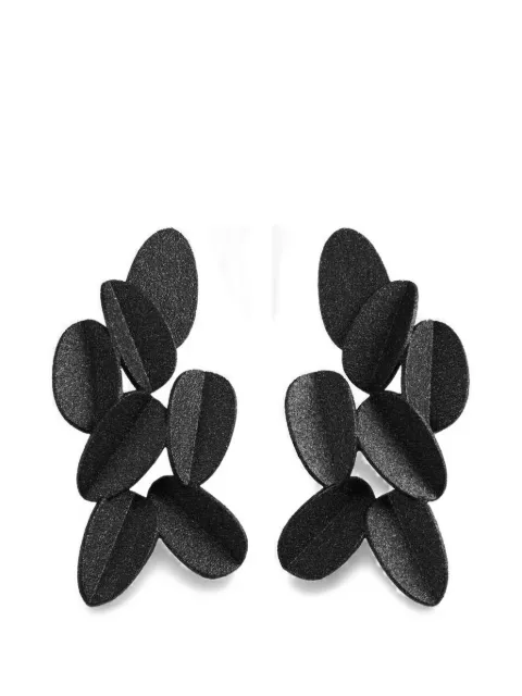MAISON 203 3D-printed leaf-motif earrings